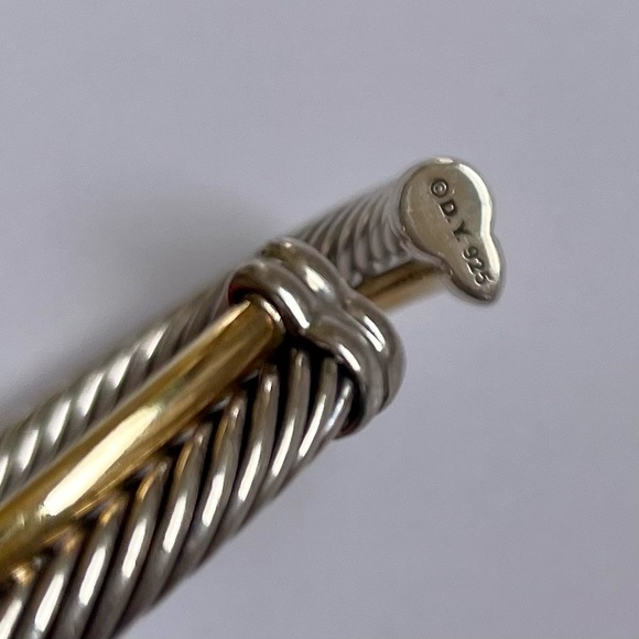 David Yurman “Crossover” Bracelet With 18k Yellow Gold - Picture 7 of 10